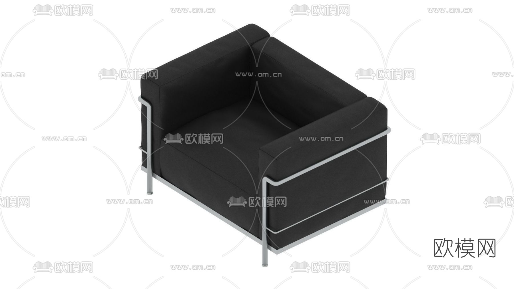 现代单人沙发免费3d模型下载