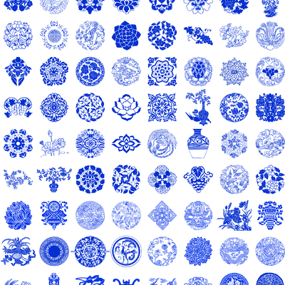  青花瓷花纹 