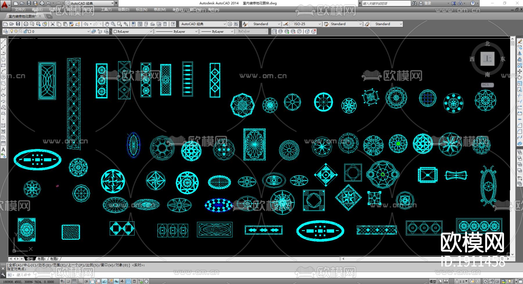 室内装饰CAD图库下载（渲染图9）