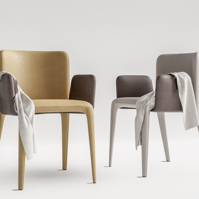 现代单椅餐椅su模型