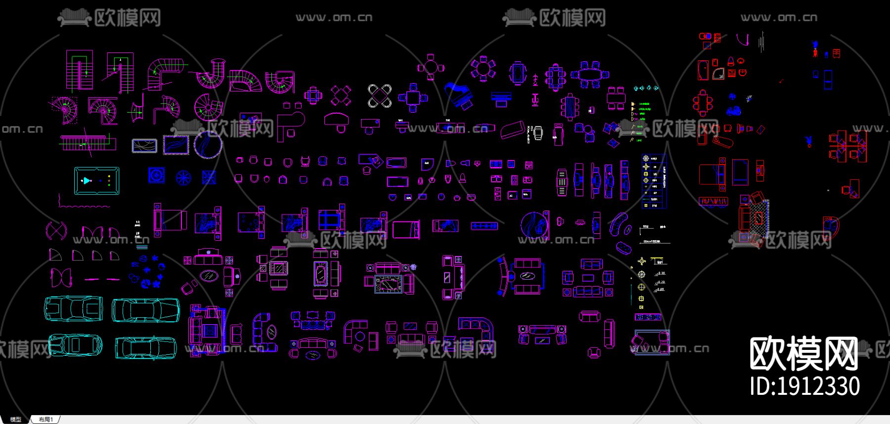 常用室内cad图库下载