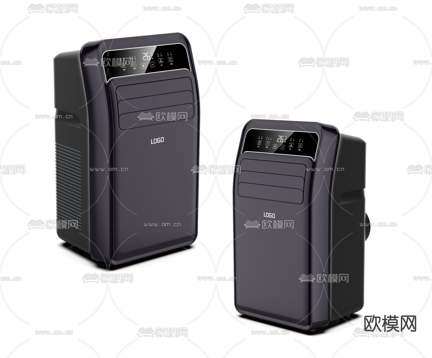 现代移动空调3d模型下载