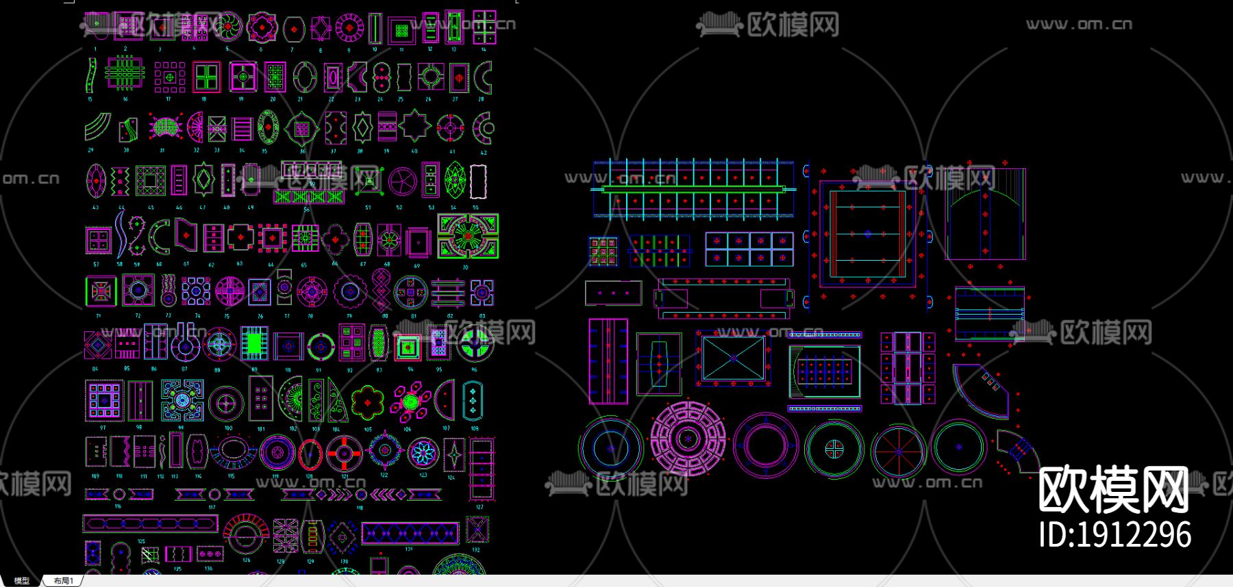 家居室内设计CAD图库下载