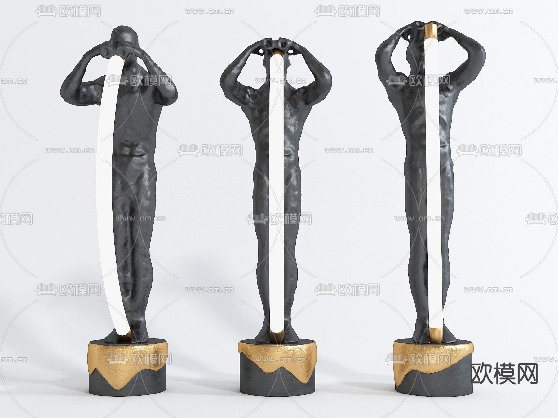 现代创意落地灯3d模型下载