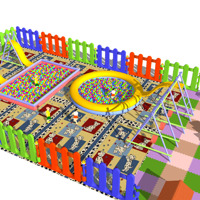  现代儿童活动区海洋球馆su模型 