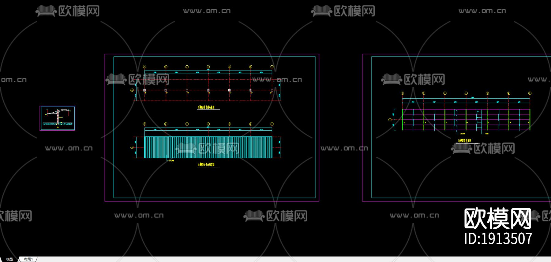 某石材公司土建工程cad施工图下载