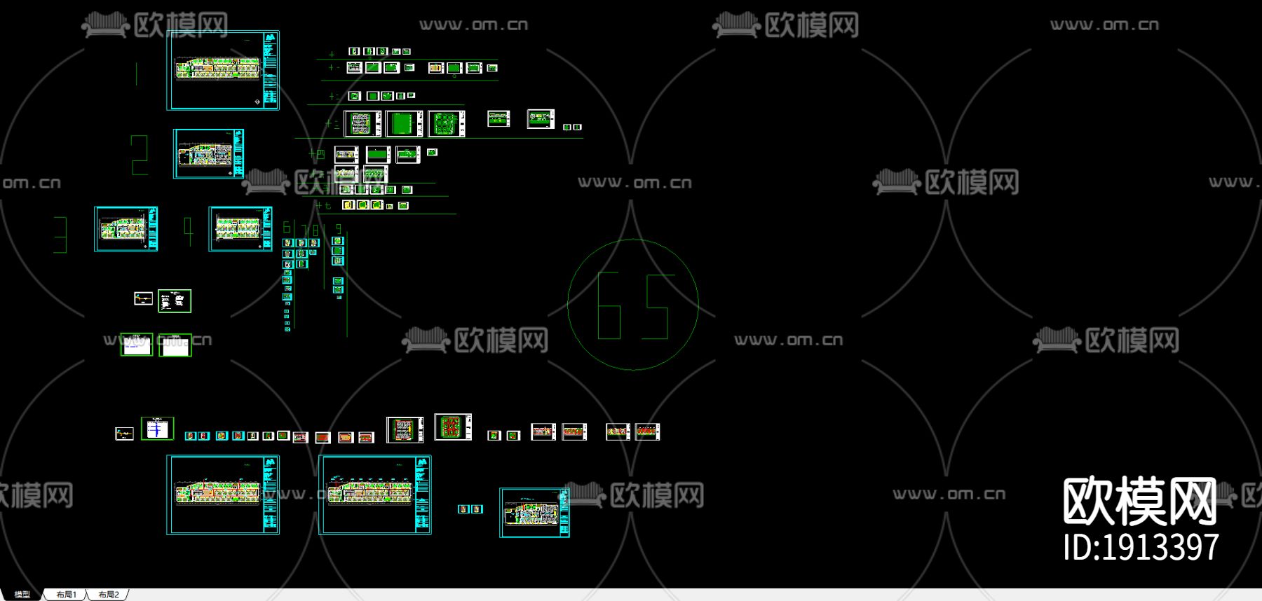 江苏某宾馆设计装修图下载