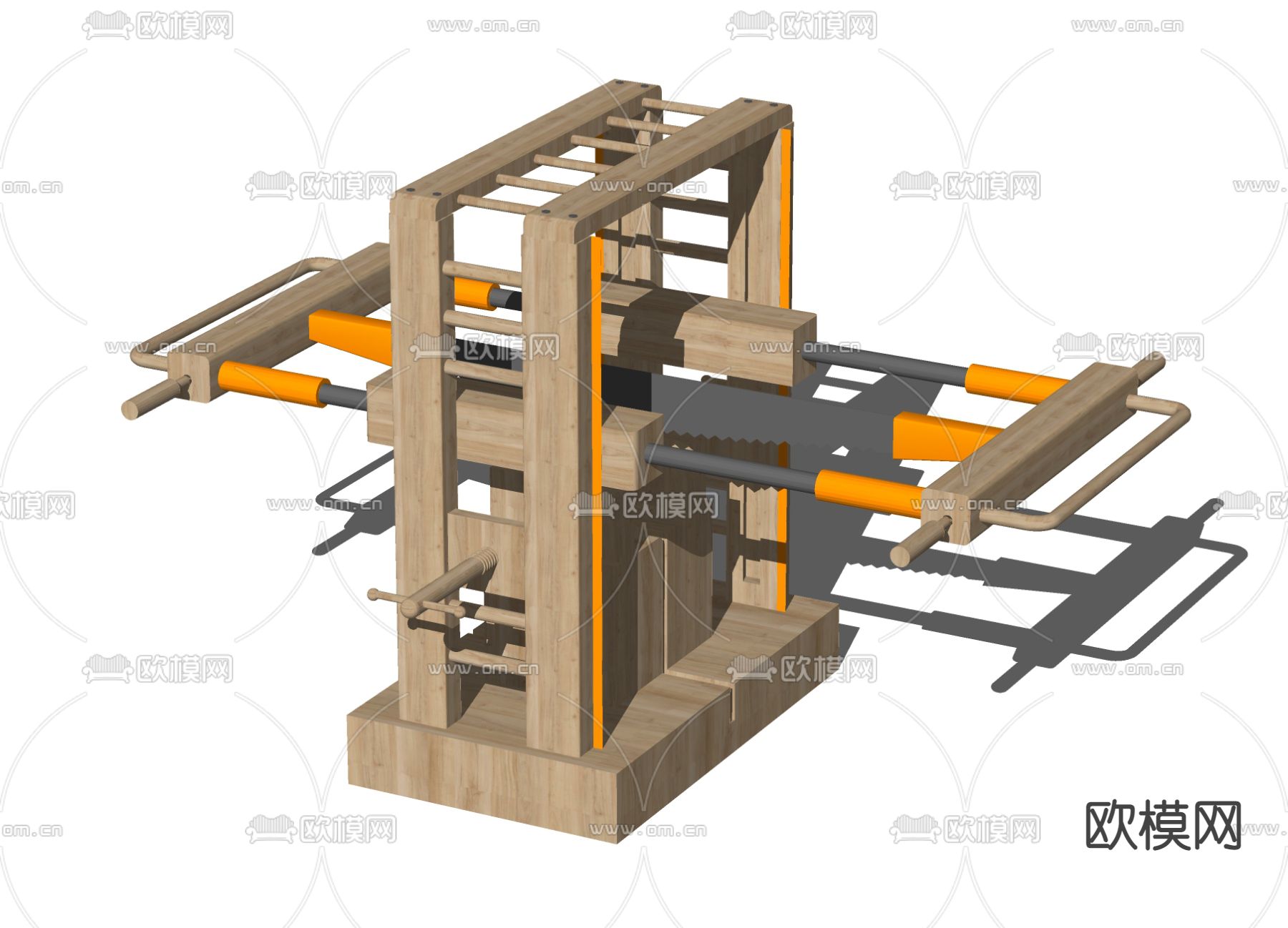 现代木工坊切割锯su模型下载
