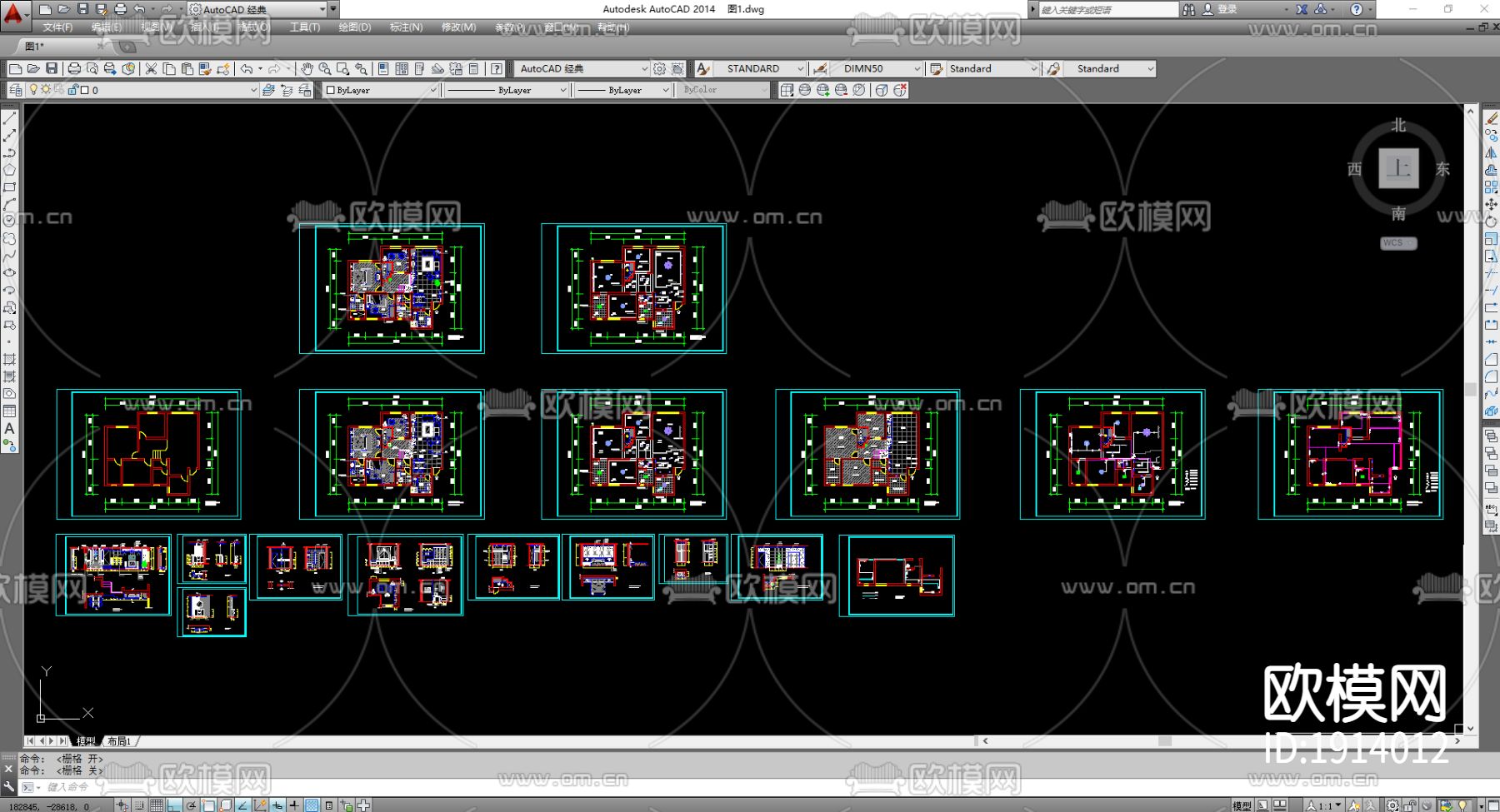 室内外图块cad图库下载（渲染图3）