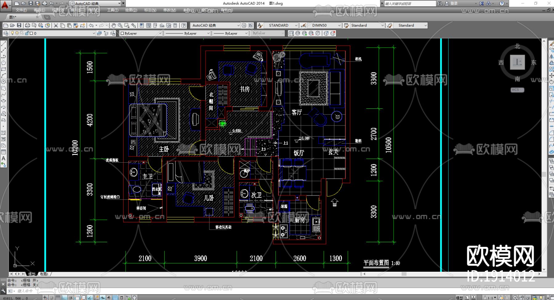 室内外图块cad图库下载（渲染图4）