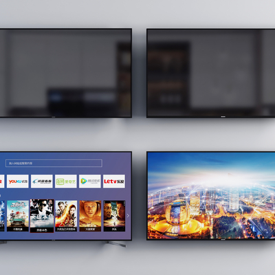  现代电视机su模型 