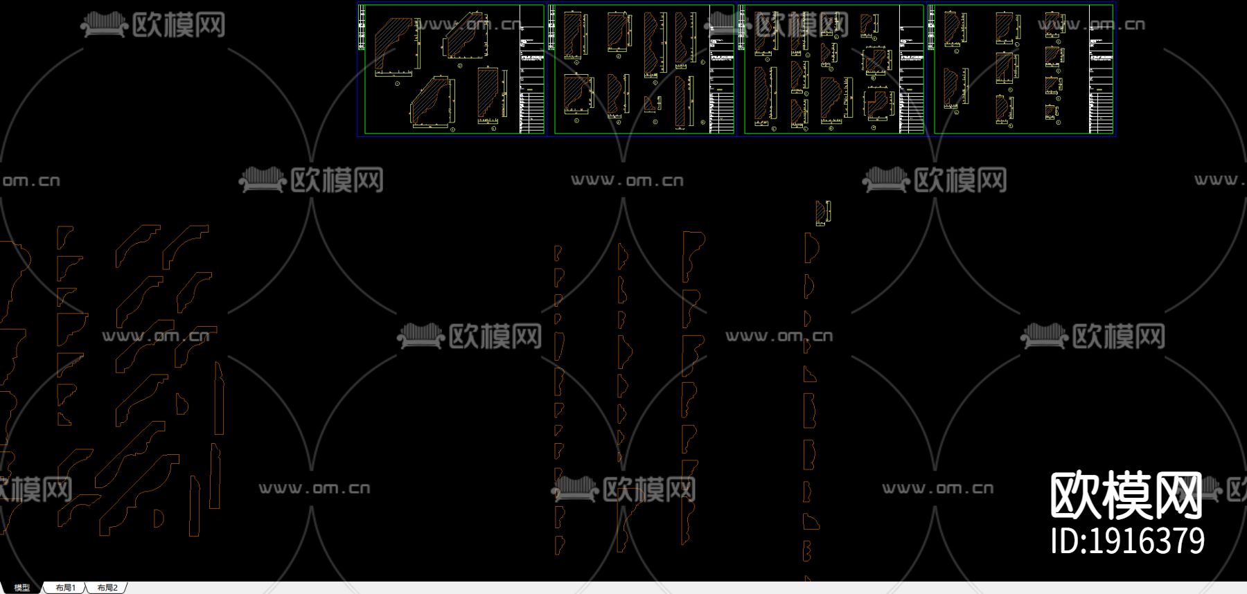线条节点大样下载（渲染图1）