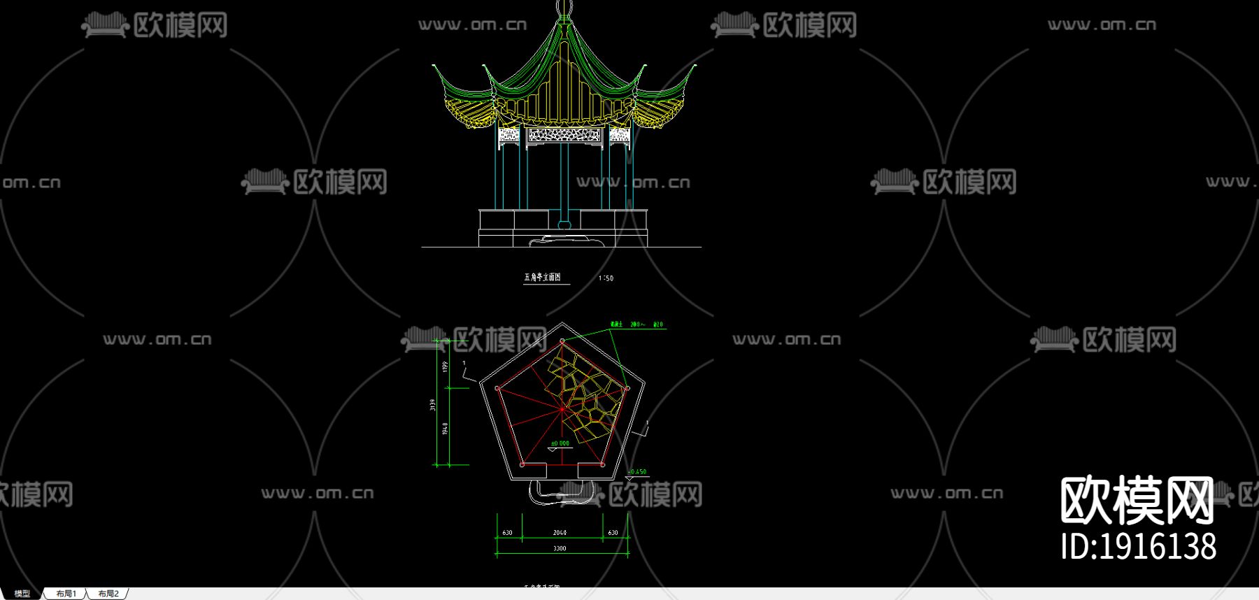 仿古亭七下载（渲染图3）