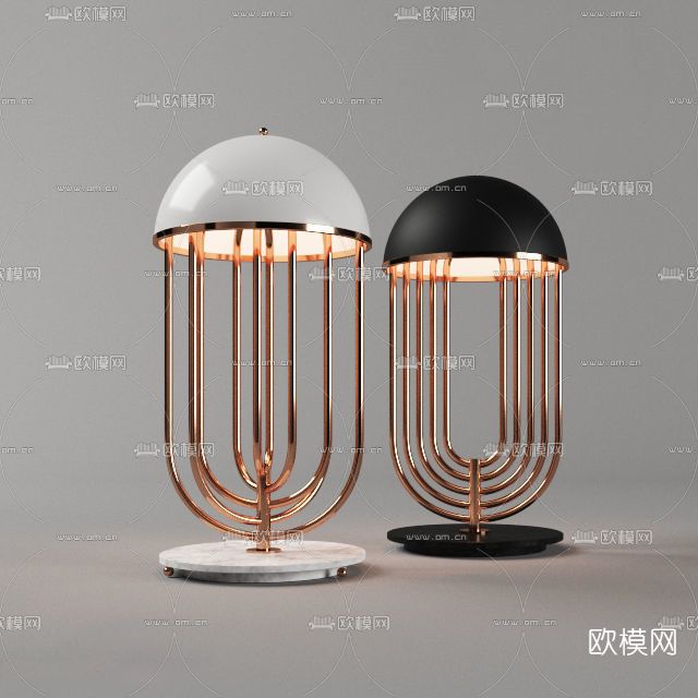 现代台灯免费3d模型下载