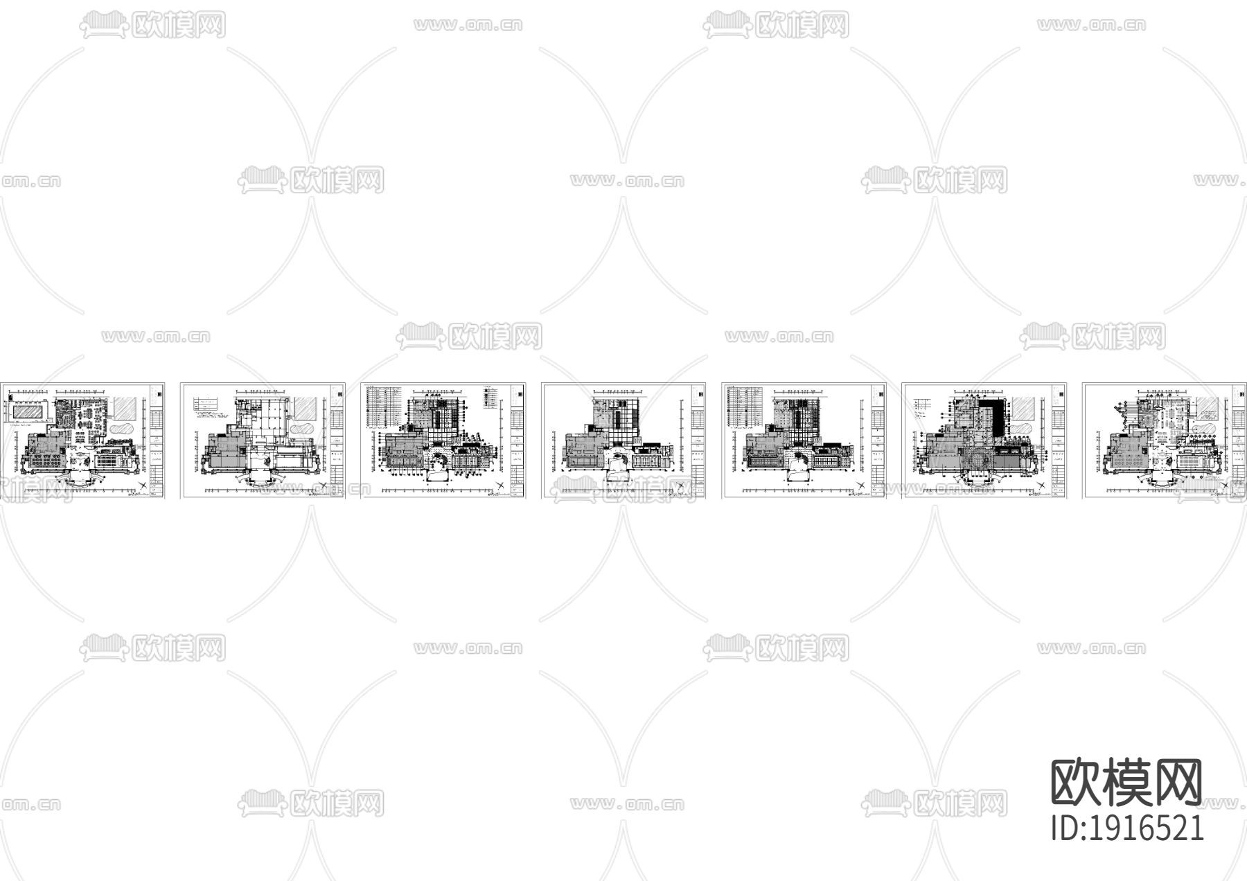 会所大堂平面图下载（渲染图2）