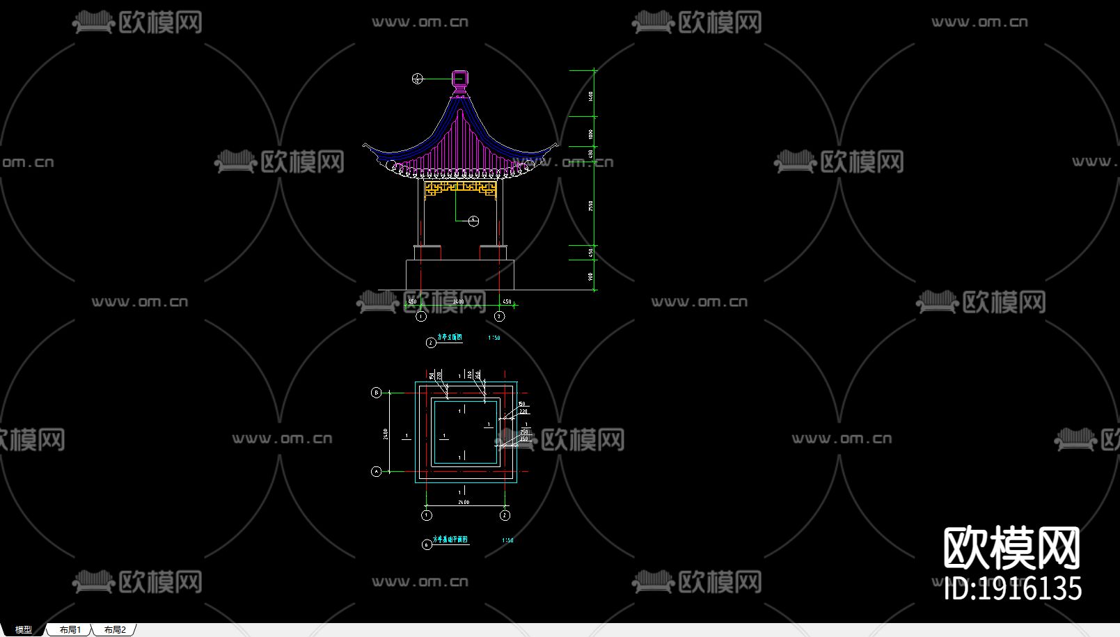 仿古亭二下载（渲染图6）