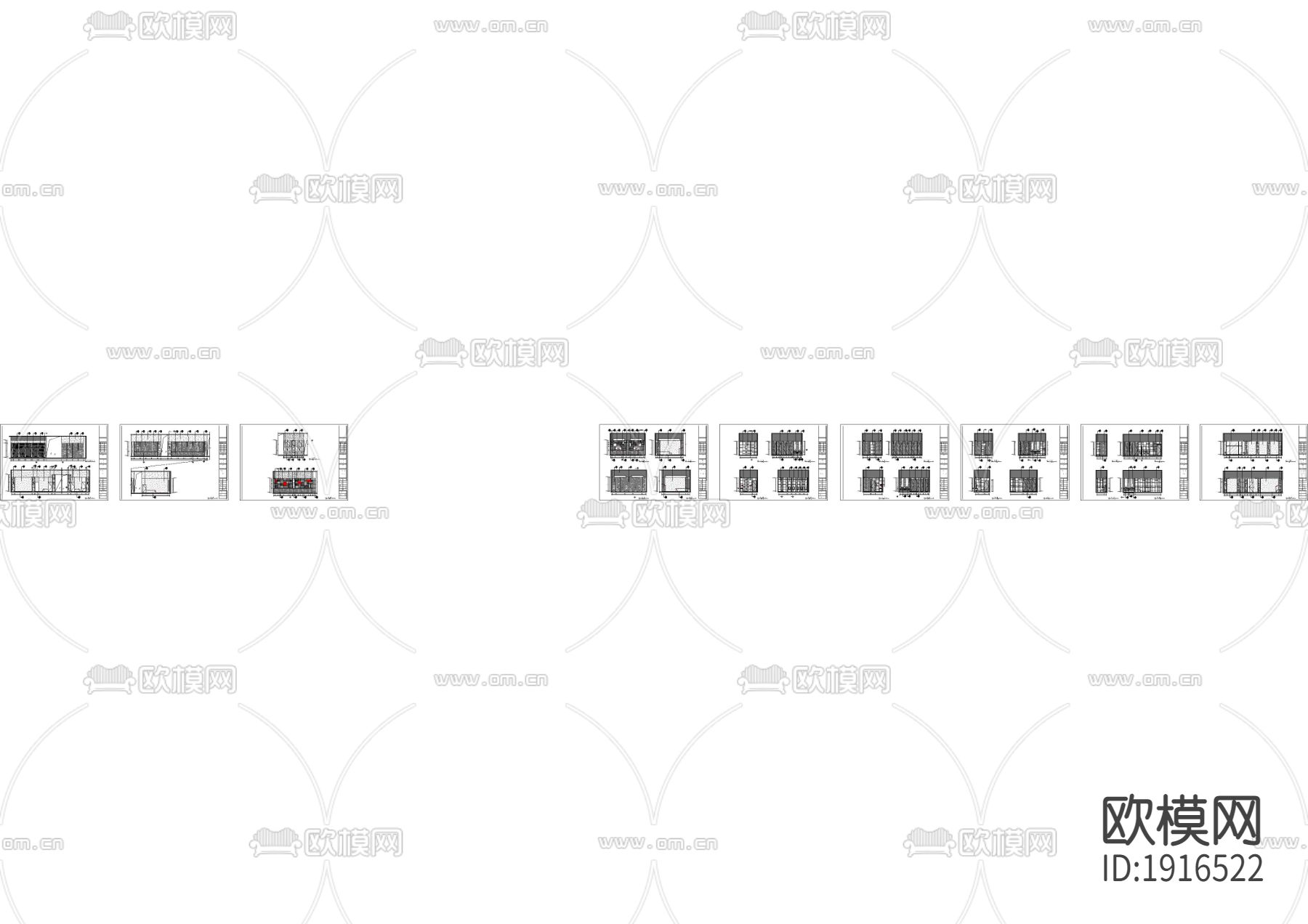 会所西餐厅立面卫生间下载（渲染图3）