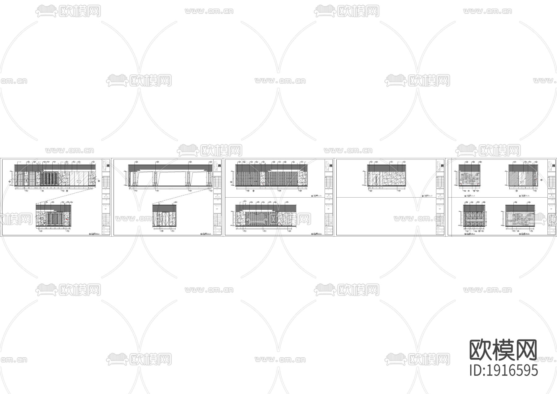 现代会所立面下载（渲染图2）