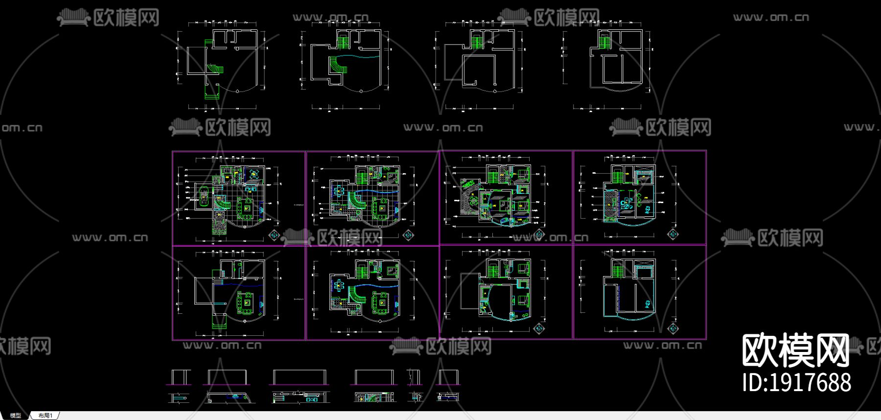 别墅竹苑小区下载（渲染图3）