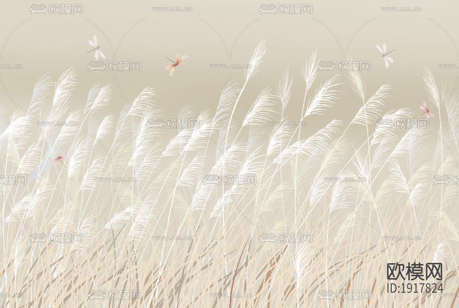 现代芦苇壁纸下载（渲染图3）