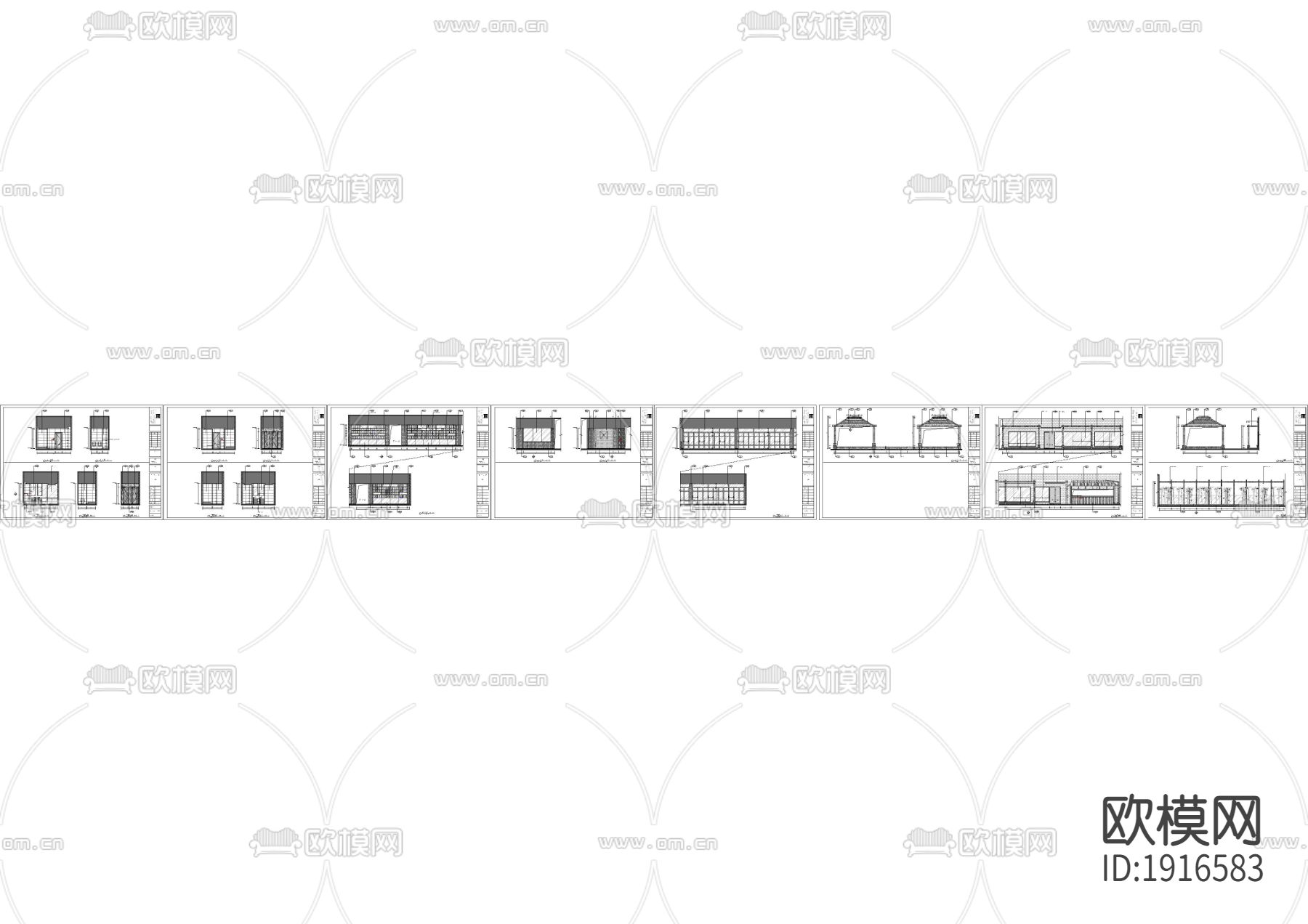 会所户外露台立面下载（渲染图3）