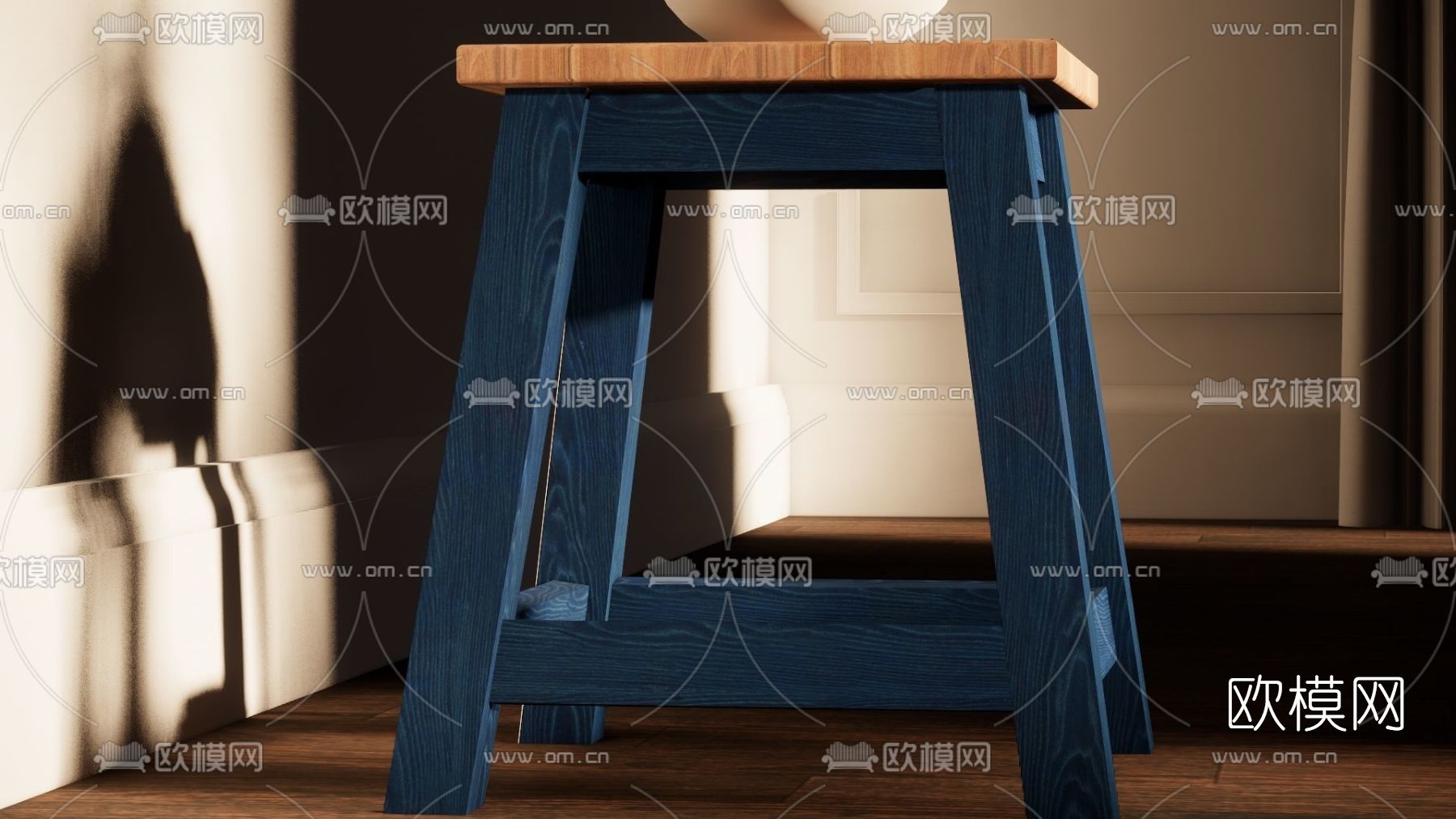 北欧凳子免费3d模型下载