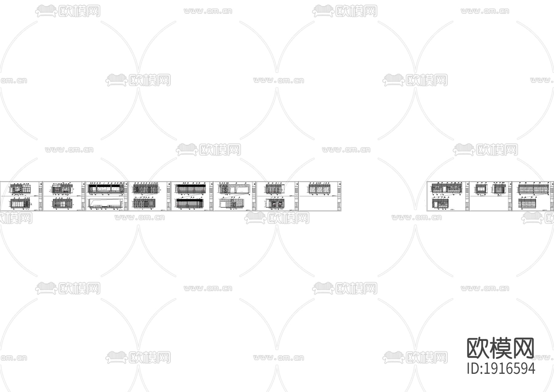 现代会所酒吧区立面下载（渲染图3）