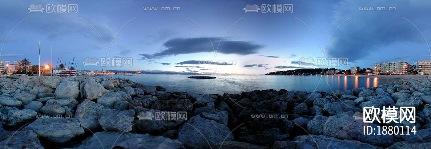 黄昏海景HDR贴图下载