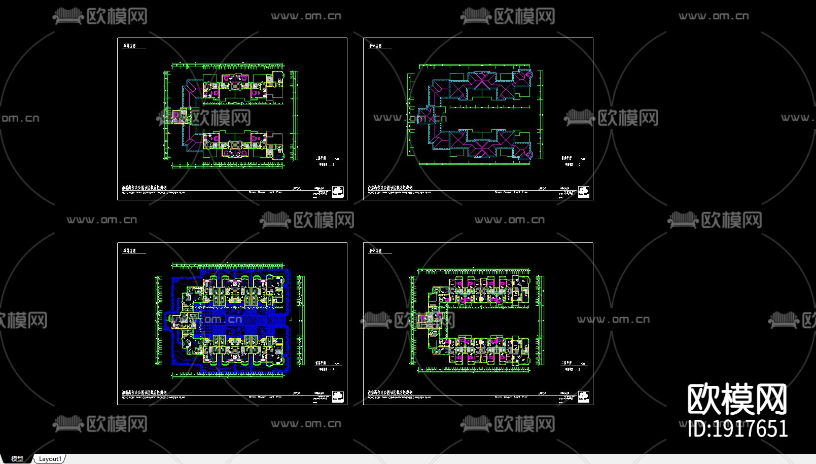 别墅单体方案施工图下载（渲染图3）