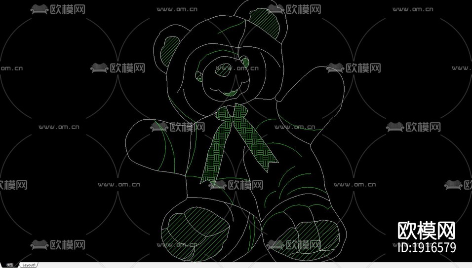 家装cad图库下载(渲染图4)
