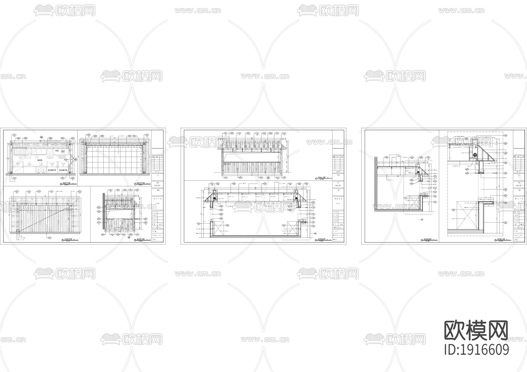 烧烤吧cad节点大样图下载（渲染图2）