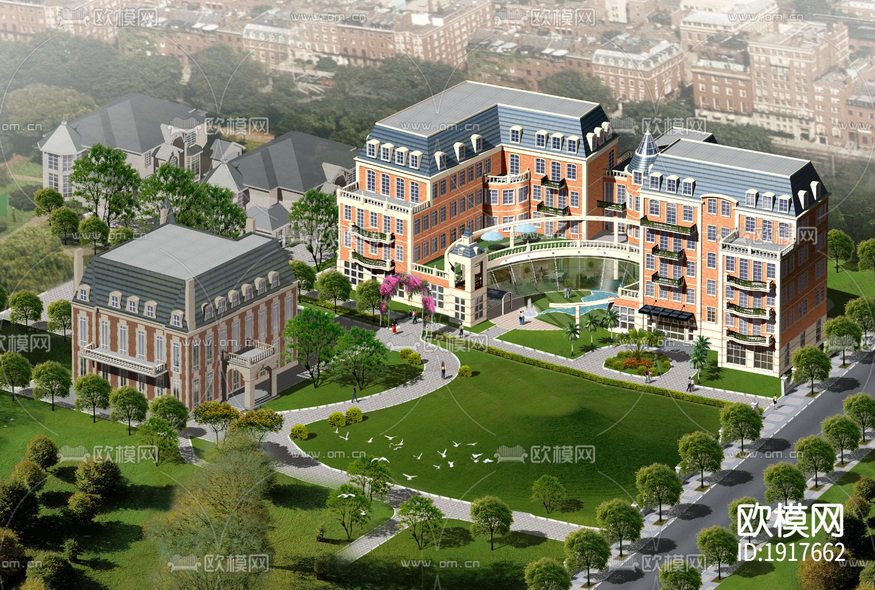 别墅方案带效果图下载（渲染图4）