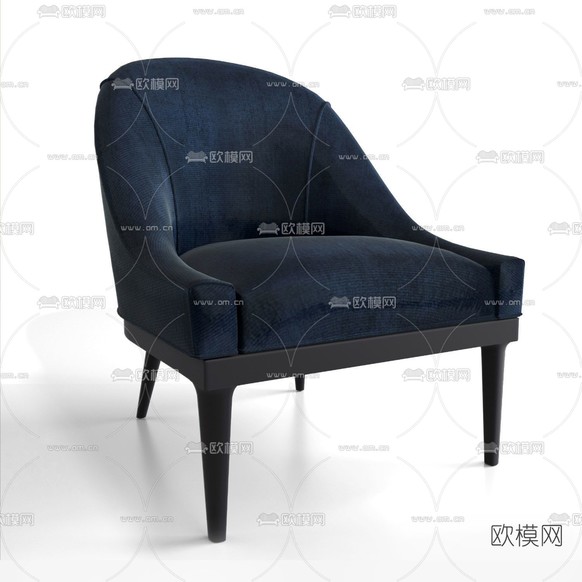 简欧单椅免费3d模型下载