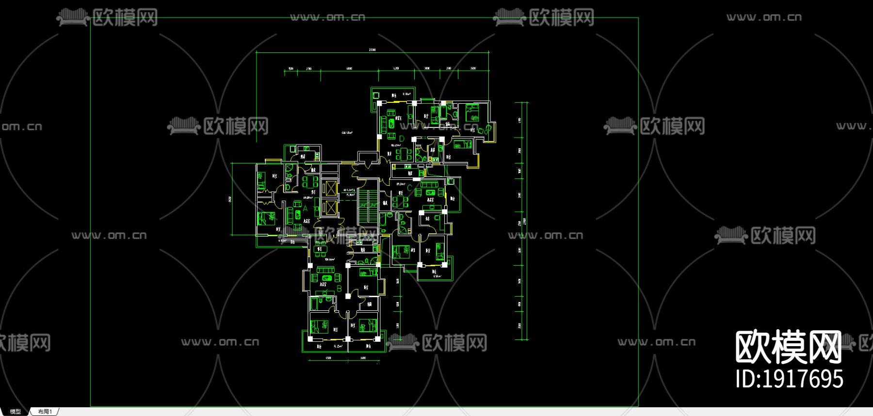 别墅住宅平面图下载