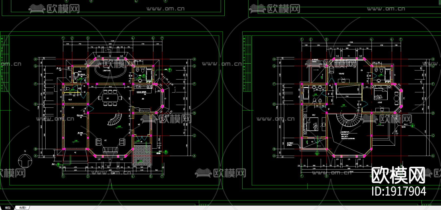 达华庄园别墅下载（渲染图2）