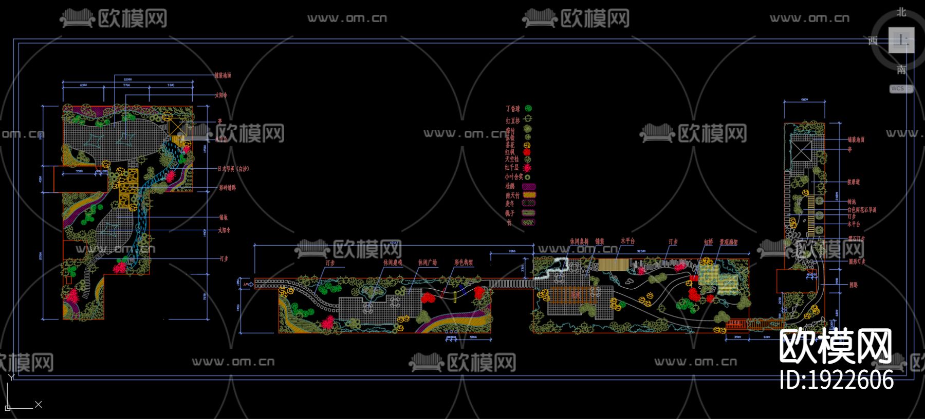 屋顶花园cad施工图下载（渲染图1）