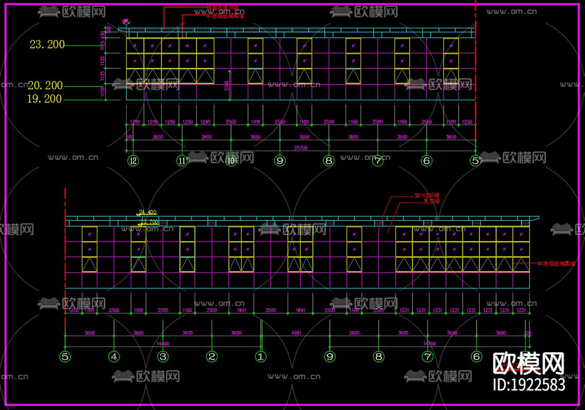 屋顶花园cad施工图下载（渲染图4）