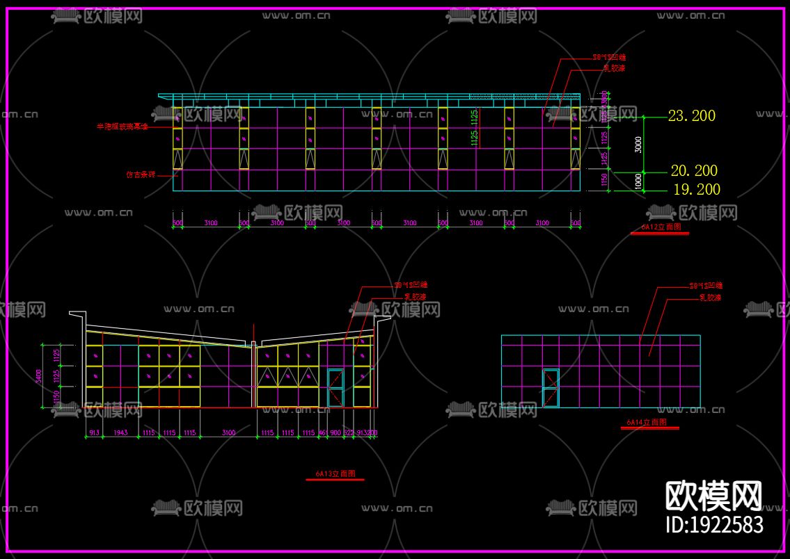 屋顶花园cad施工图下载（渲染图8）