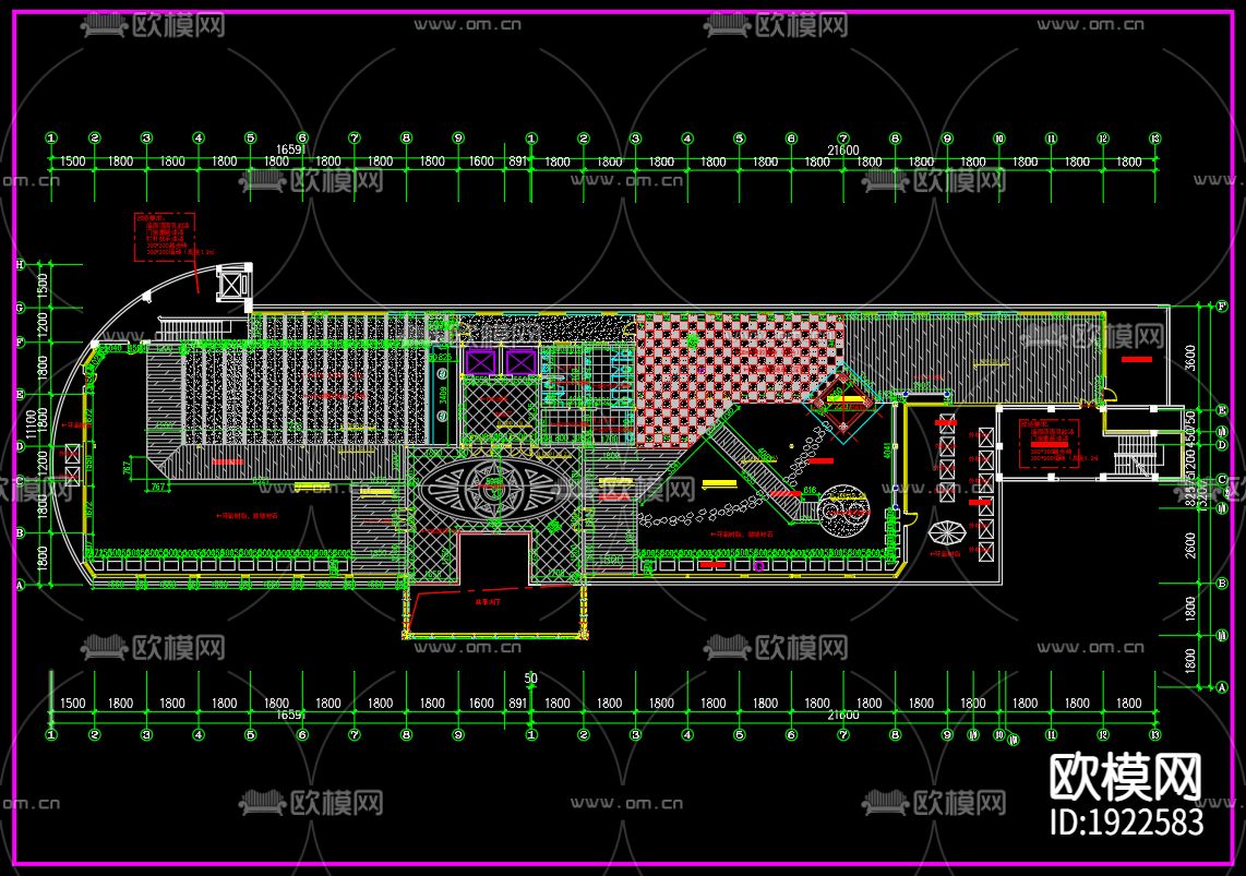 屋顶花园cad施工图下载（渲染图3）