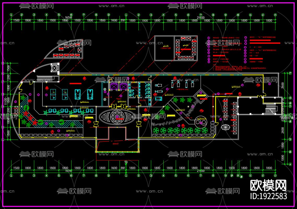 屋顶花园cad施工图下载（渲染图2）