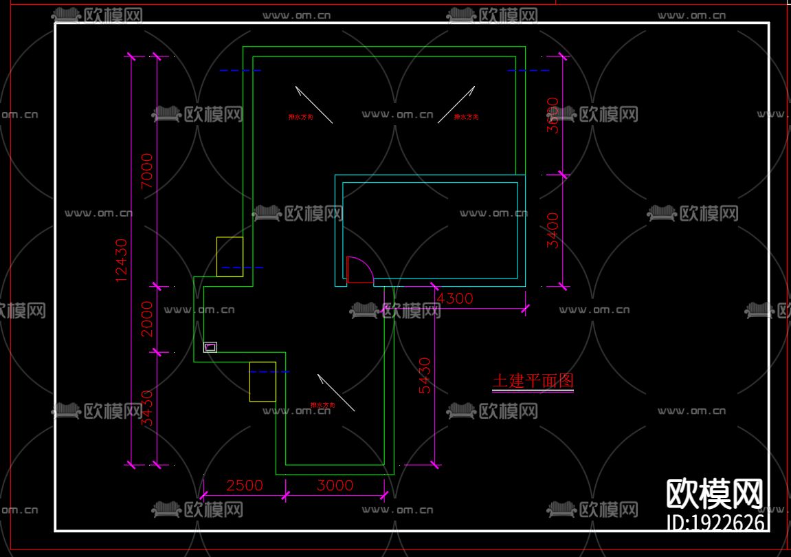 屋顶花园cad施工图下载（渲染图6）