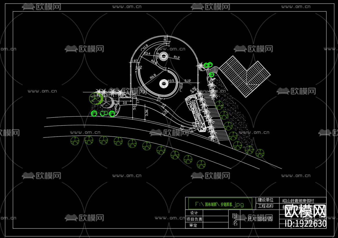 屋顶花园cad施工图下载（渲染图5）