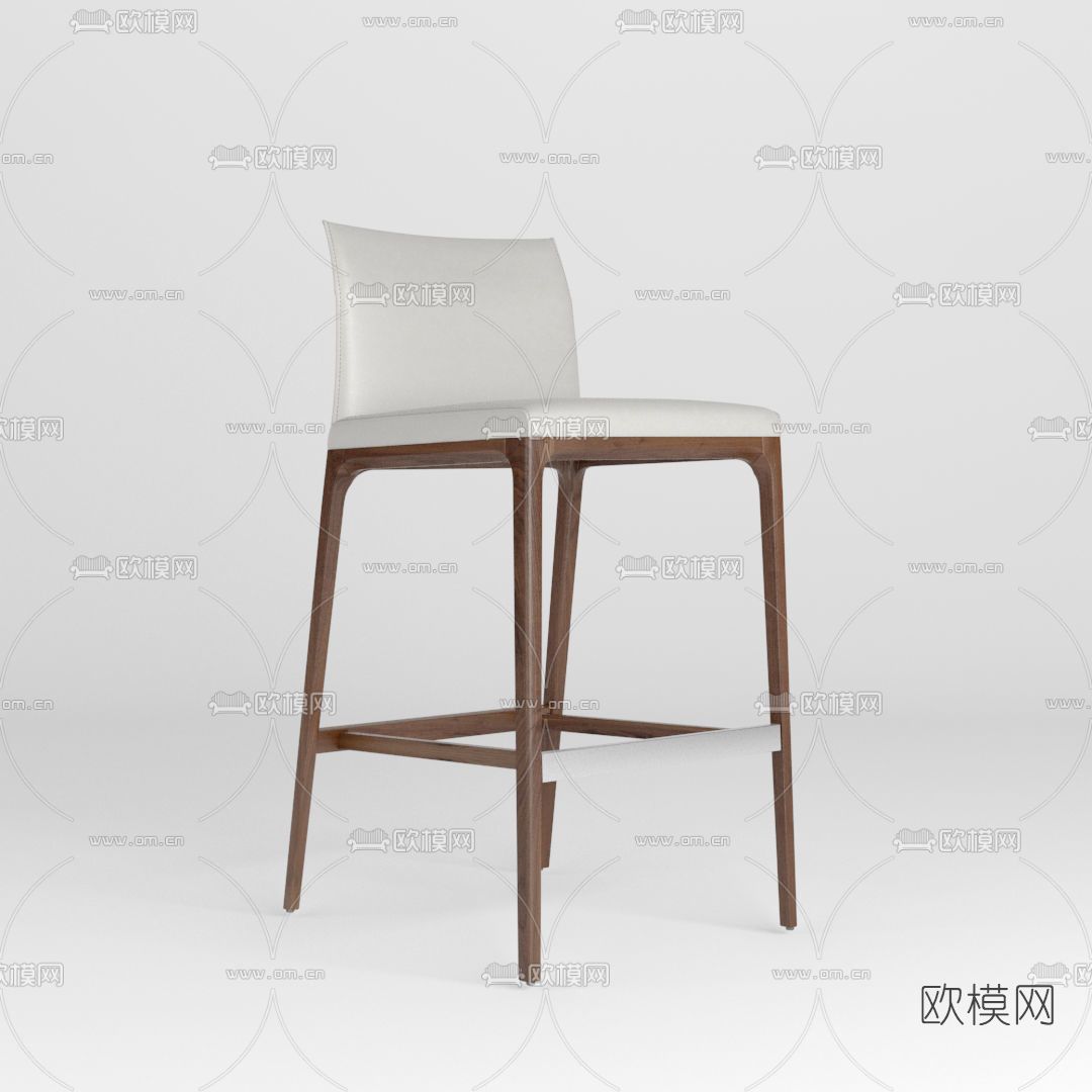 现代吧台椅免费3d模型下载