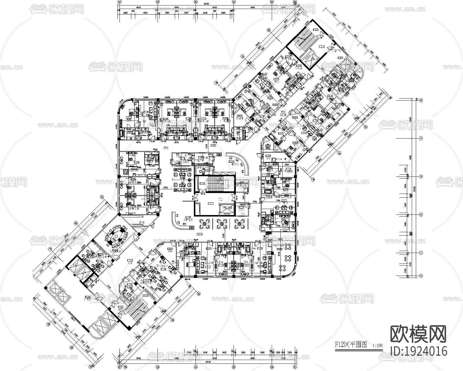 医院cad施工图下载（渲染图5）