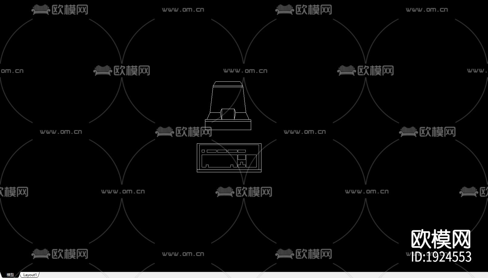家居CAD图库下载（渲染图2）