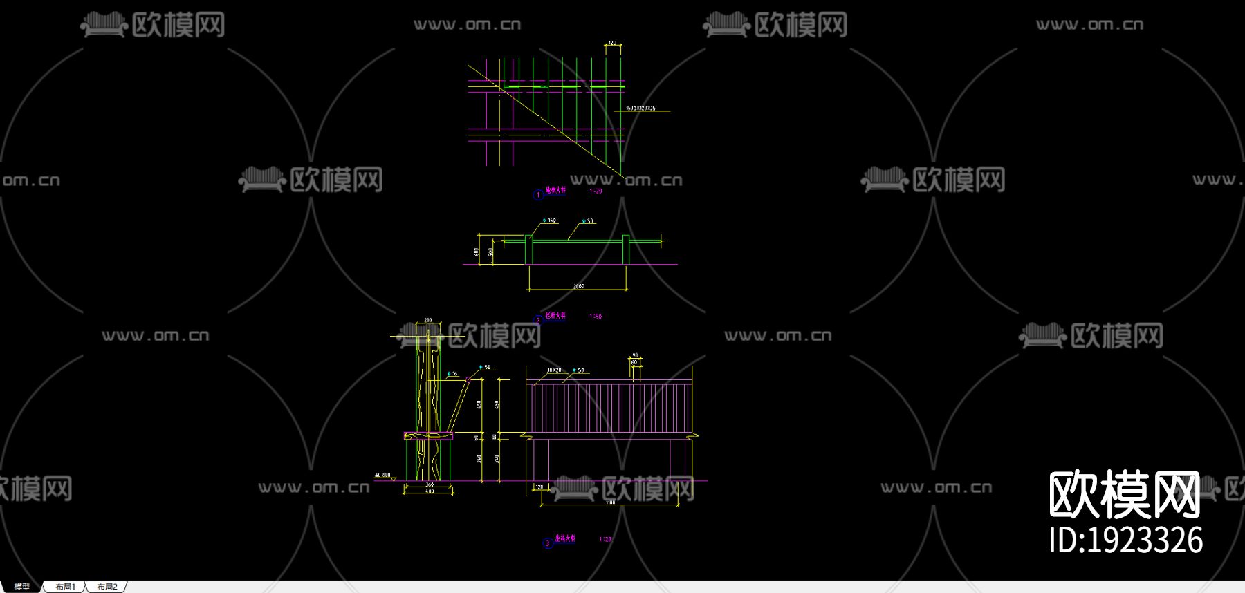水榭cad图纸下载（渲染图1）