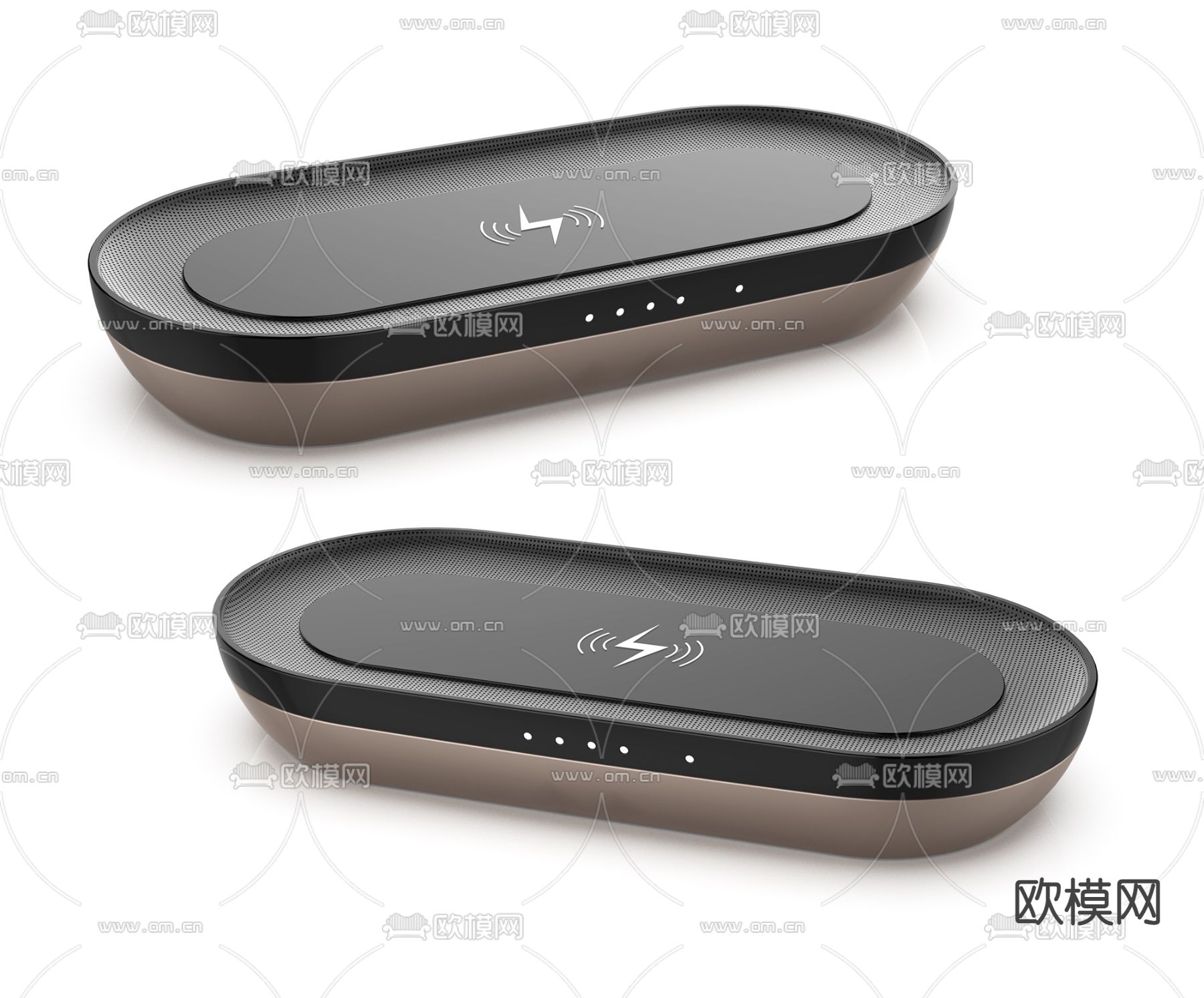 现代无线充电宝3d模型下载