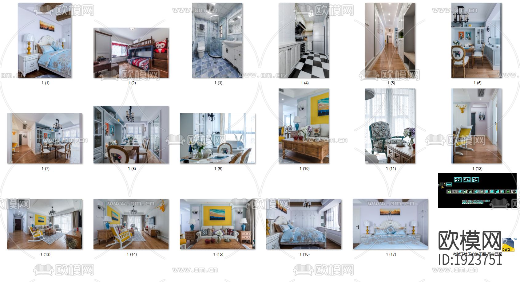 家装cad施工图下载（渲染图9）