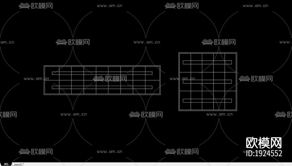家居常用CAD图库下载(渲染图3)