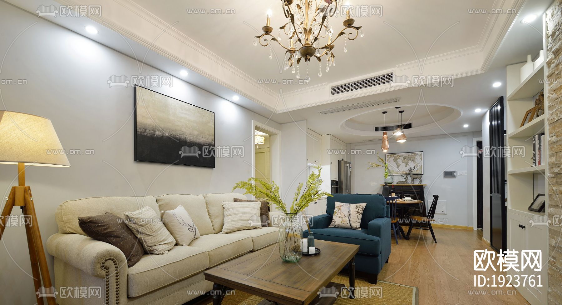 家装cad施工图下载（渲染图7）